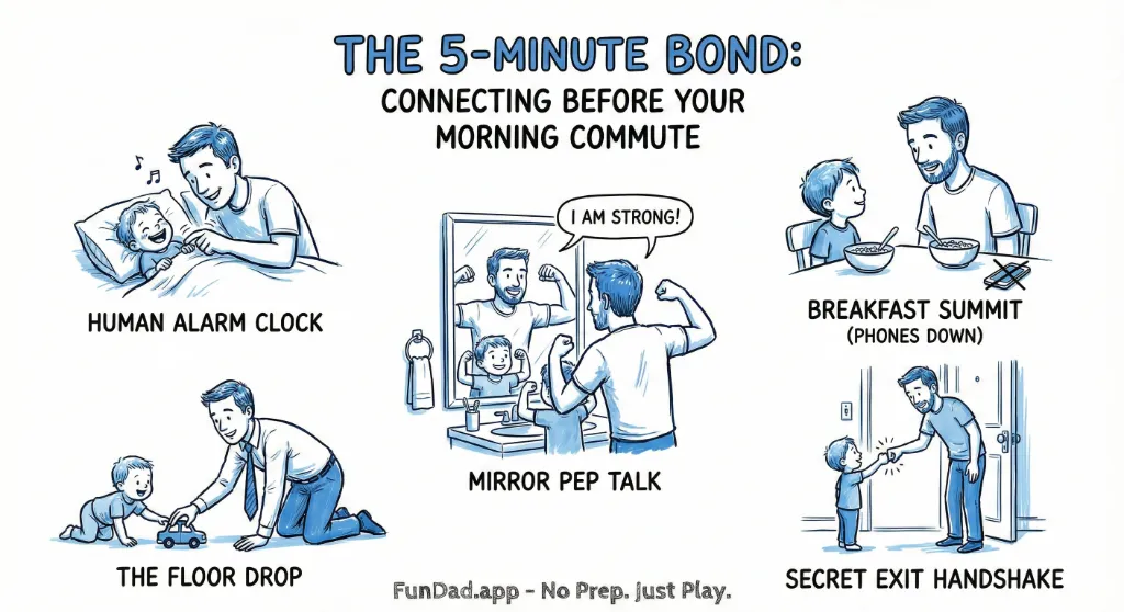 The 5-Minute Bond: Connecting Before Your Morning Commute — FunDad activity guide