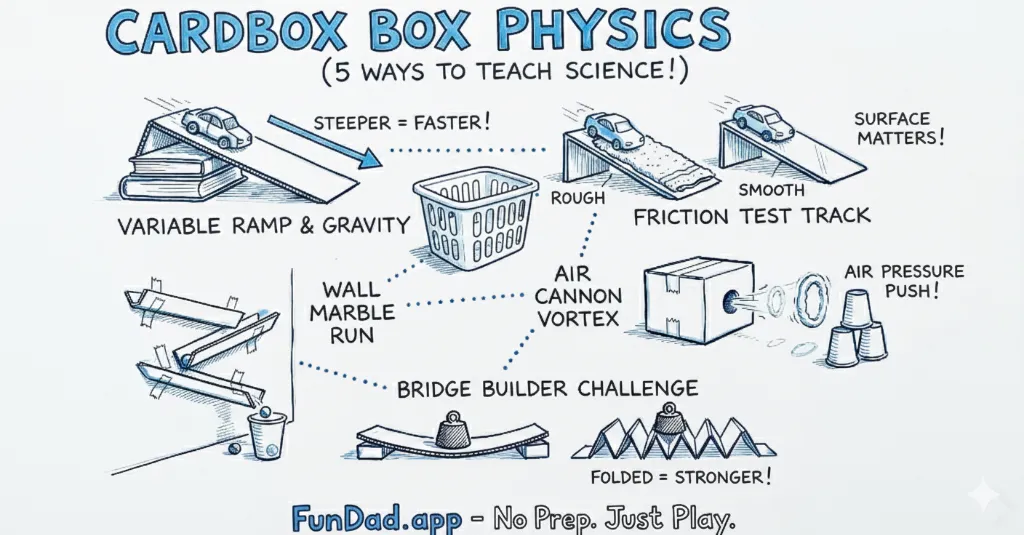 Cardboard Box Physics: 5 Ways to Teach Science With Trash — FunDad activity guide