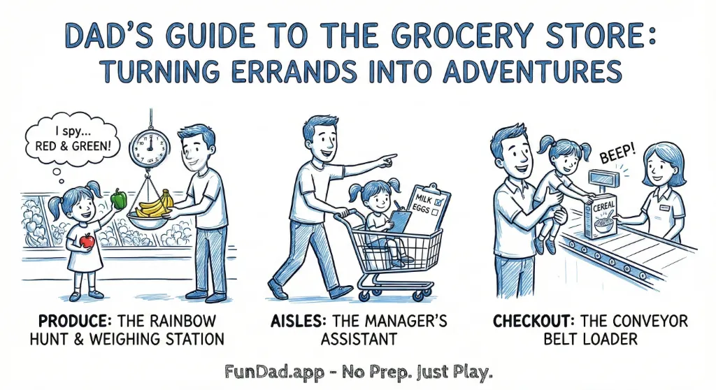Dad’s Guide to the Grocery Store: Turning Errands into Adventures — FunDad activity guide