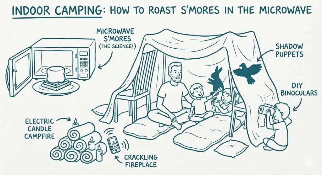 Indoor Camping: How to Roast S'mores in the Microwave — FunDad activity guide