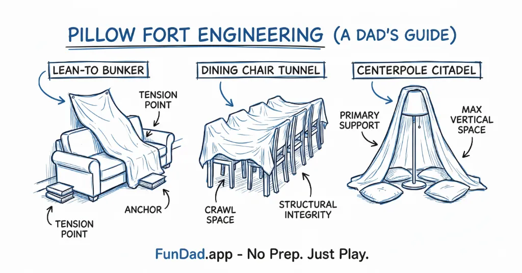The Structural Engineering of Pillow Forts: A Dad’s Guide — FunDad activity guide