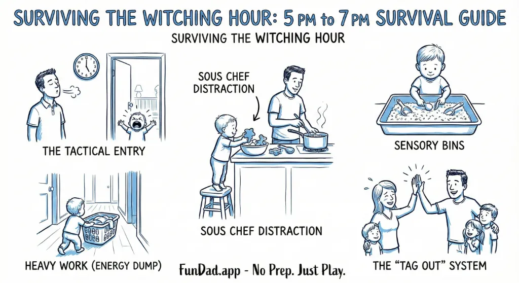 Surviving the Witching Hour: 5 PM to 7 PM Survival Guide — FunDad activity guide